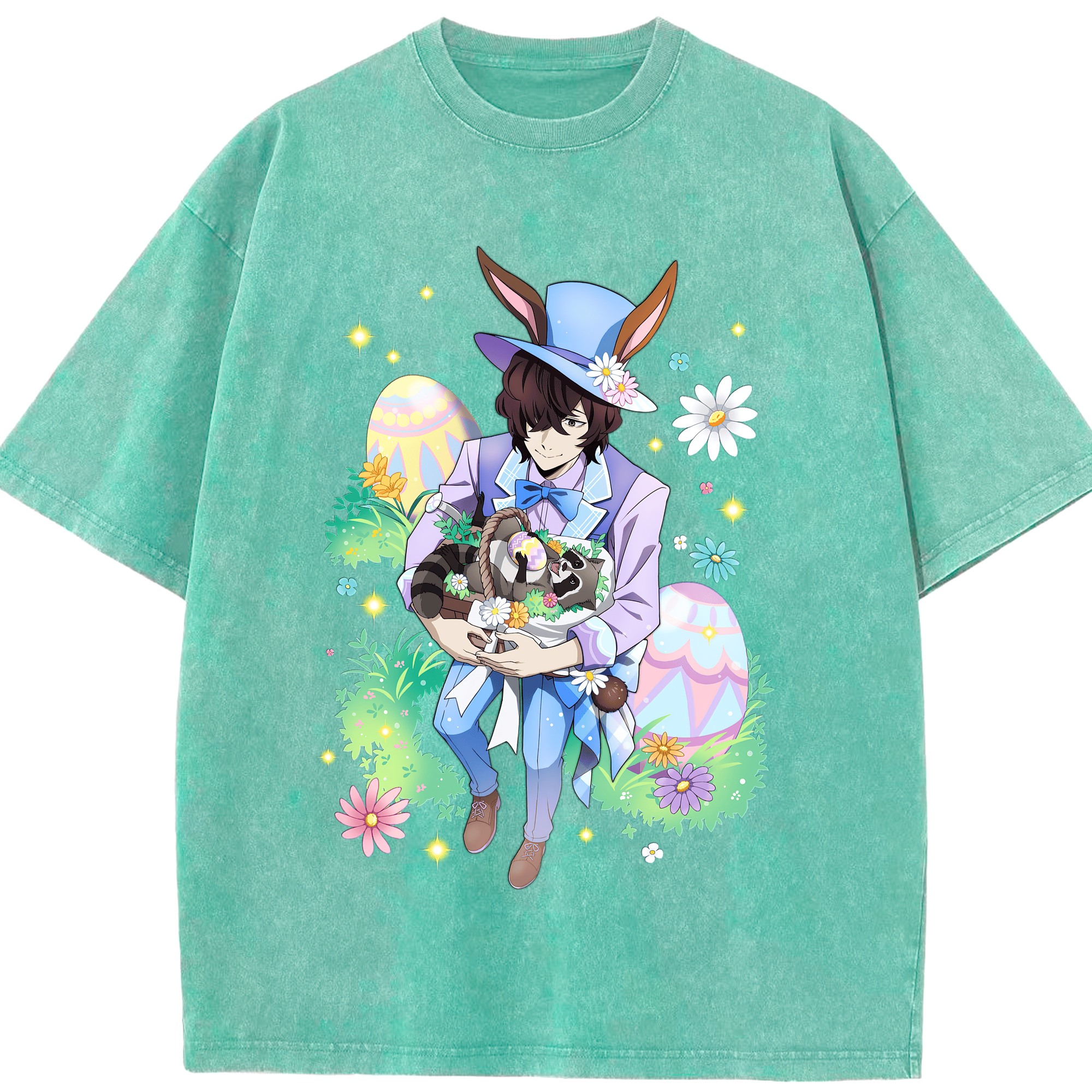 （画像用） 文豪ストレイドッグス Bungo Stray Dogs 綿100% ヴィンテージ風 半袖Tシャツ（フロントプリント）